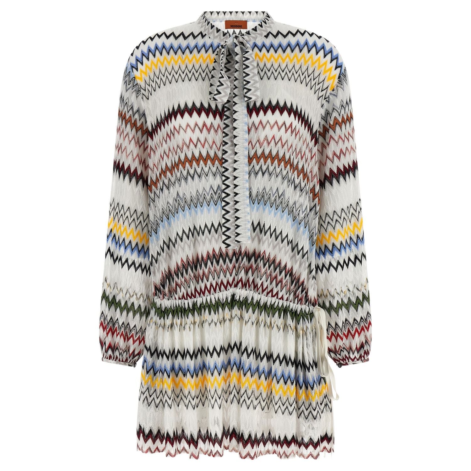 Missoni White Viscose Short Dress