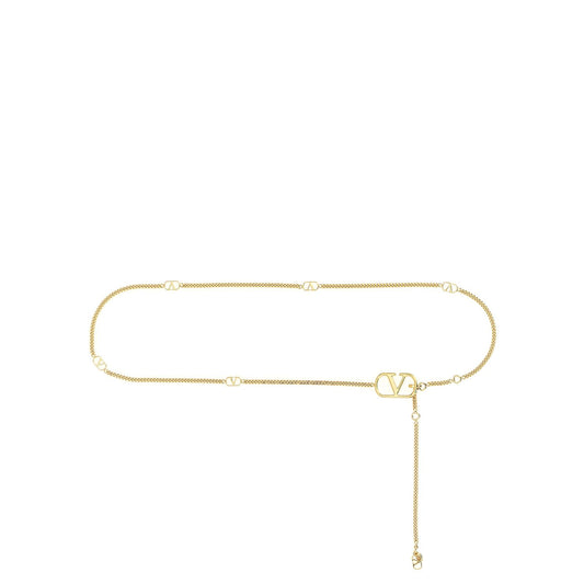 Valentino Garavani Gold Brass Regular Belt