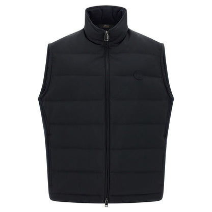 Brioni Blue Polyester Sleeveless Jacket