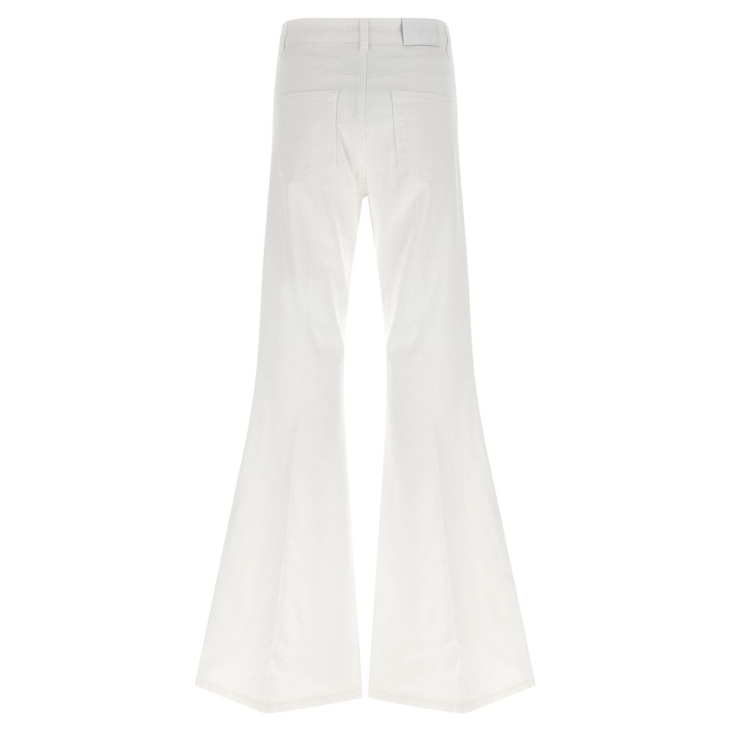 Twinset White Cotton Flared Jeans