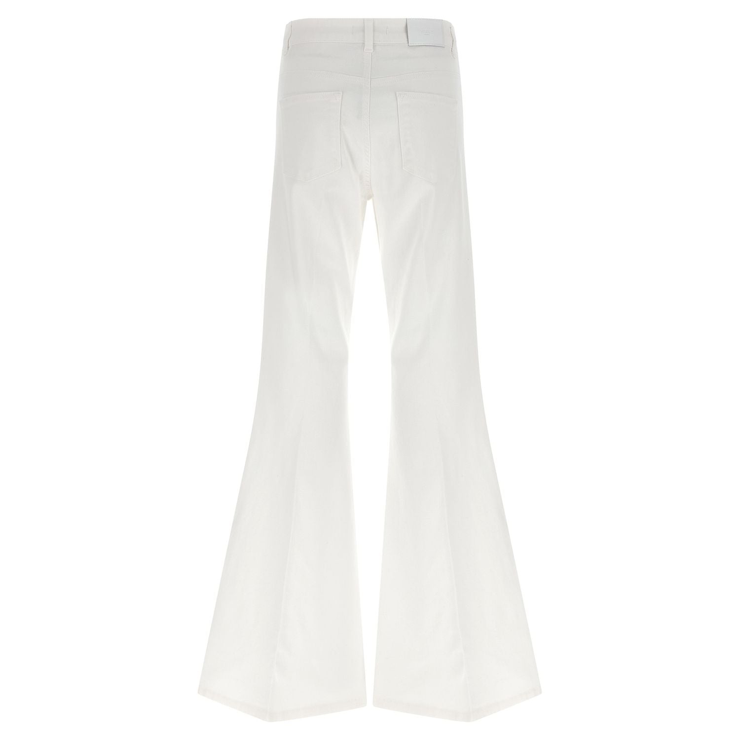 Twinset White Cotton Flared Jeans