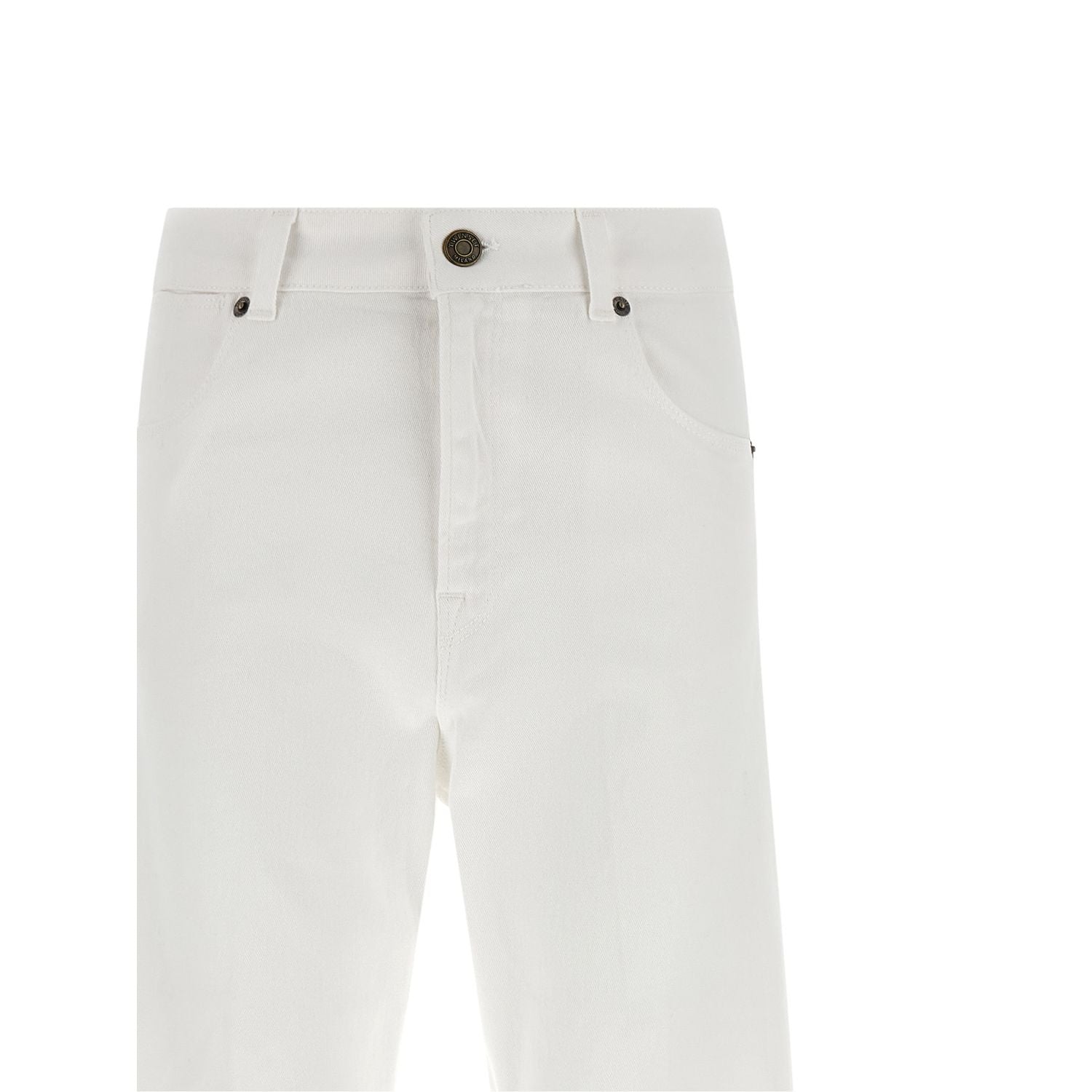 Twinset White Cotton Flared Jeans