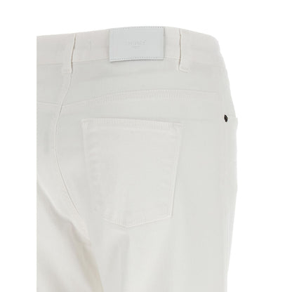 Twinset White Cotton Flared Jeans
