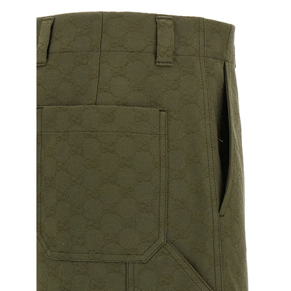 Gucci Bicolor Cotton Bermuda Shorts