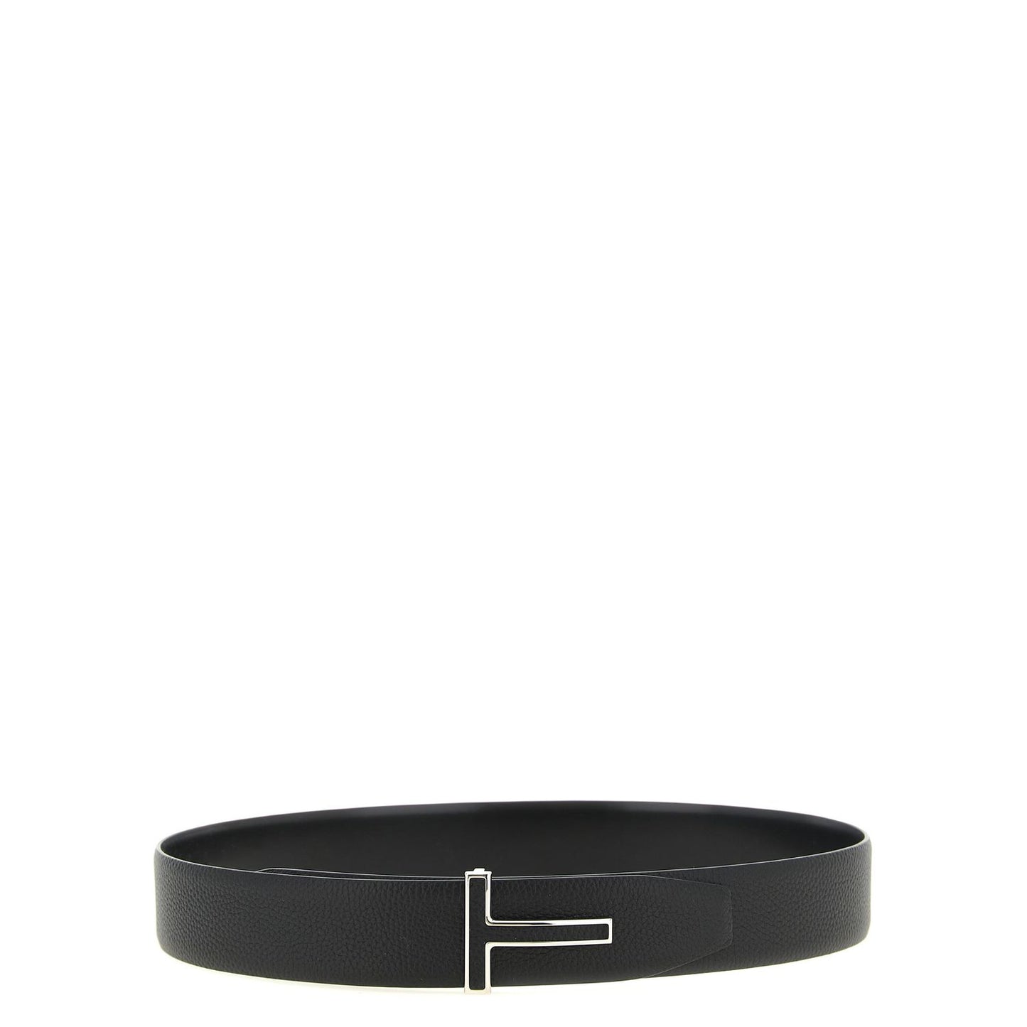 Tom Ford Black Calfskin Regular Belt