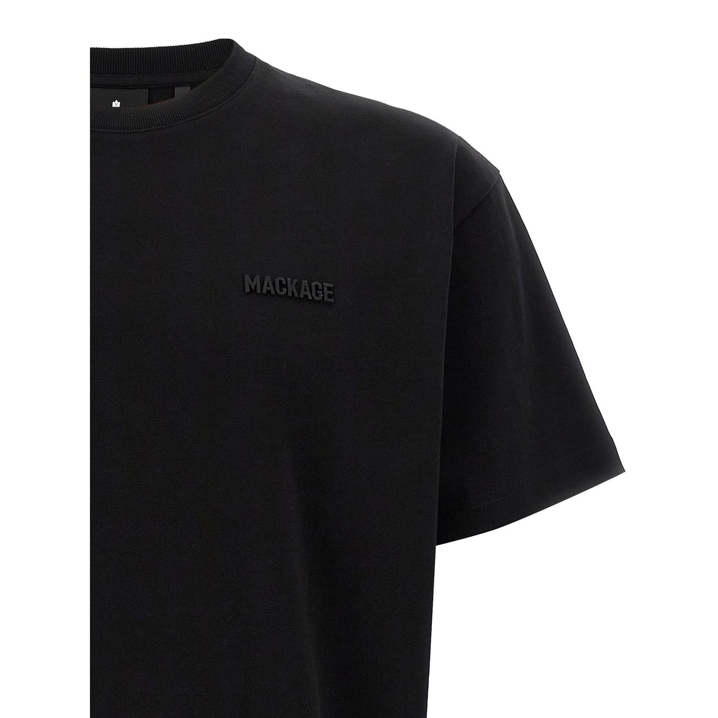Mackage Black Cotton T-Shirt