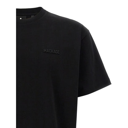 Mackage Black Cotton T-Shirt