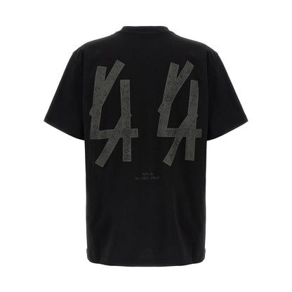44 Label Group Black Cotton T-Shirt