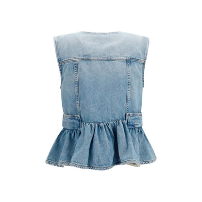 Ganni Blue Cotton Denim Jacket