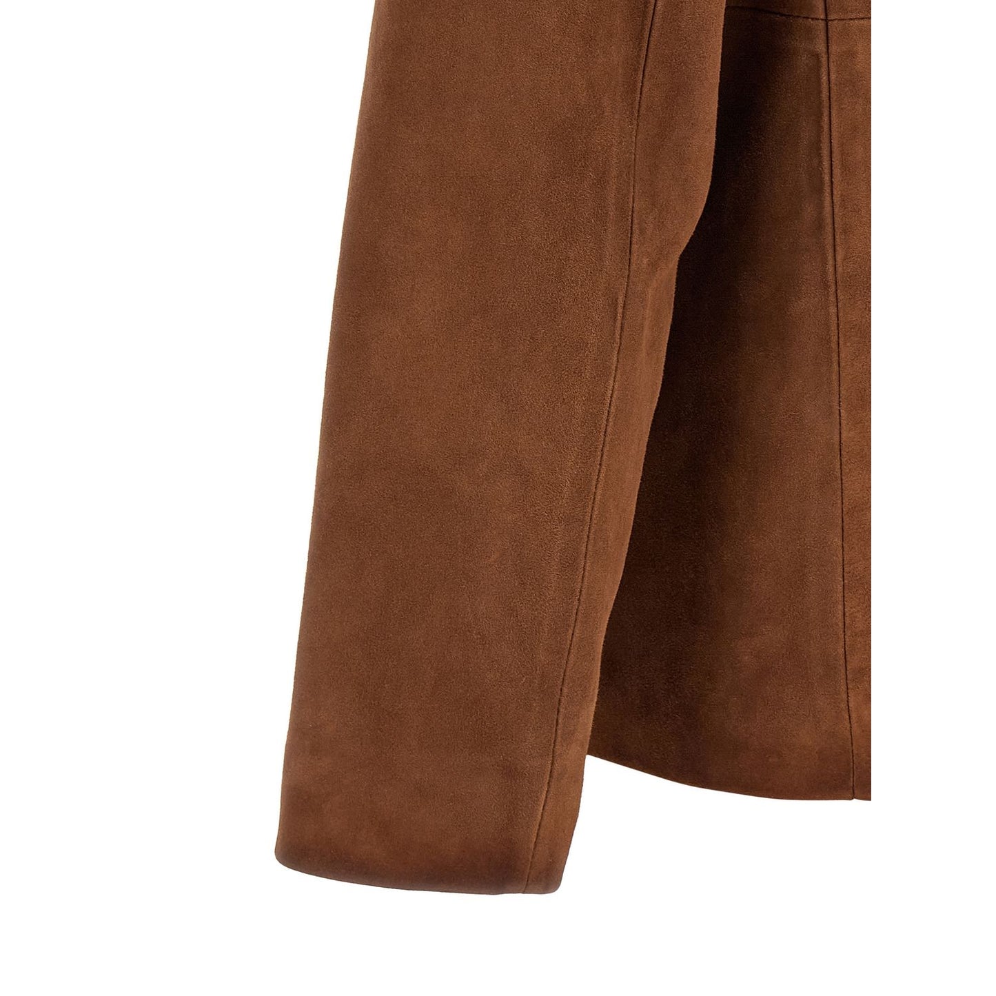 Golden Goose Brown Lamb Leather Leather Jacket