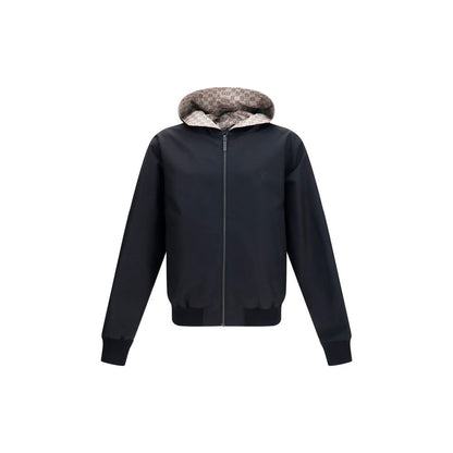 Gucci Black Cotton The Reversible Zip Jacket