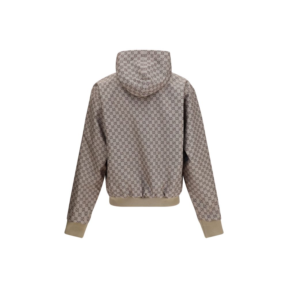 Gucci Black Cotton The Reversible Zip Jacket