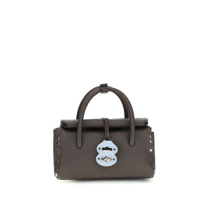 Zanellato Brown Calf Leather Bos Taurus Handbag