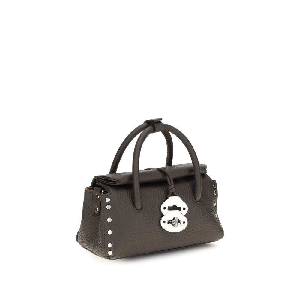 Zanellato Brown Calf Leather Bos Taurus Handbag