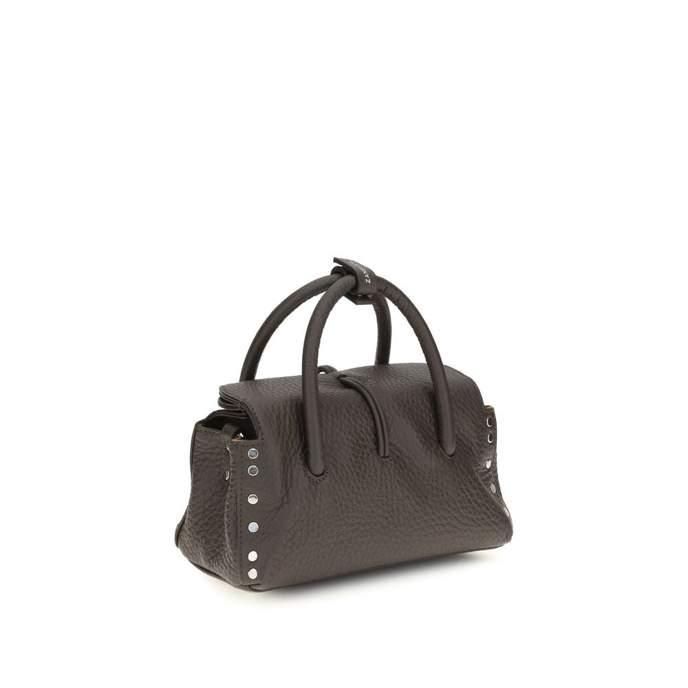 Zanellato Brown Calf Leather Bos Taurus Handbag
