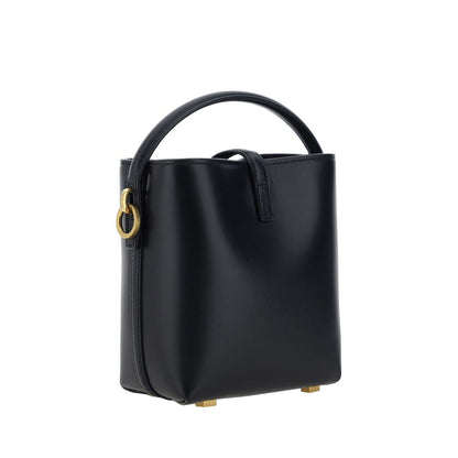Saint Laurent Black Calf Leather Bos Taurus Shoulder Bag