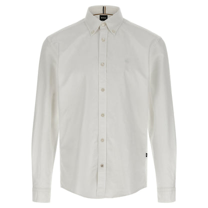 Hugo Boss White Cotton Blouse