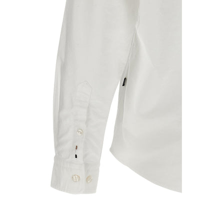 Hugo Boss White Cotton Blouse