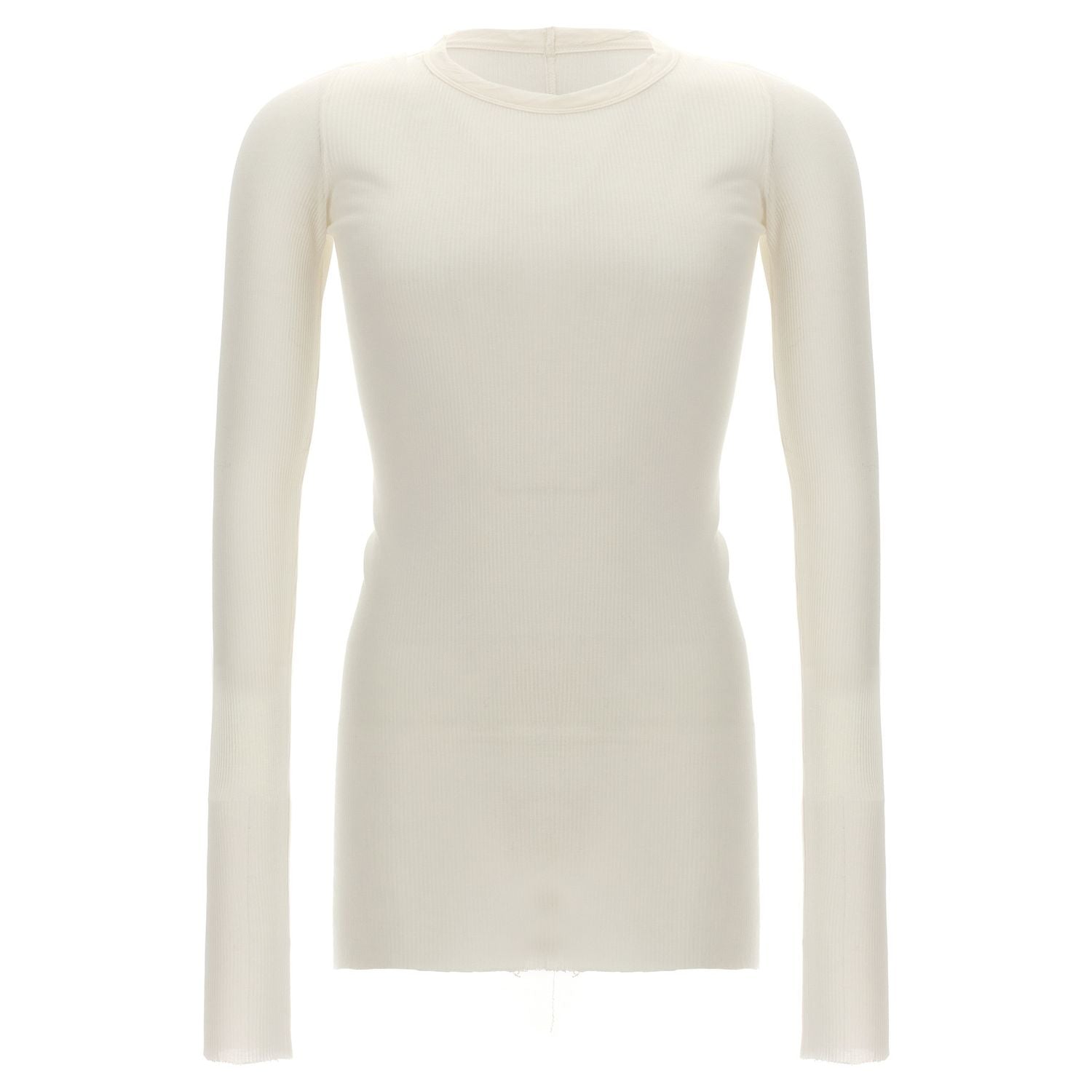 Rick Owens White Viscose T-Shirt