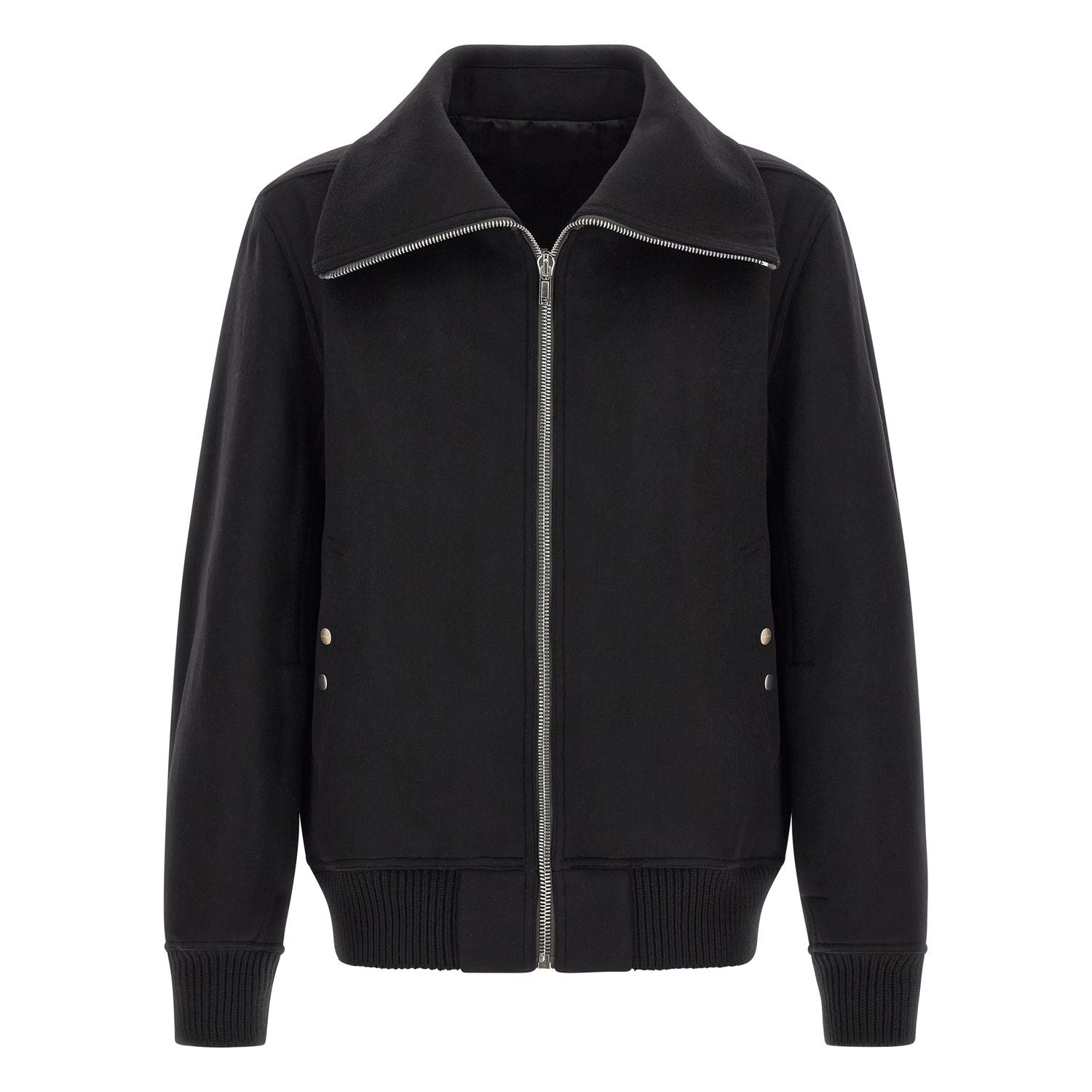 Rick Owens Black Virgin Wool Bomber