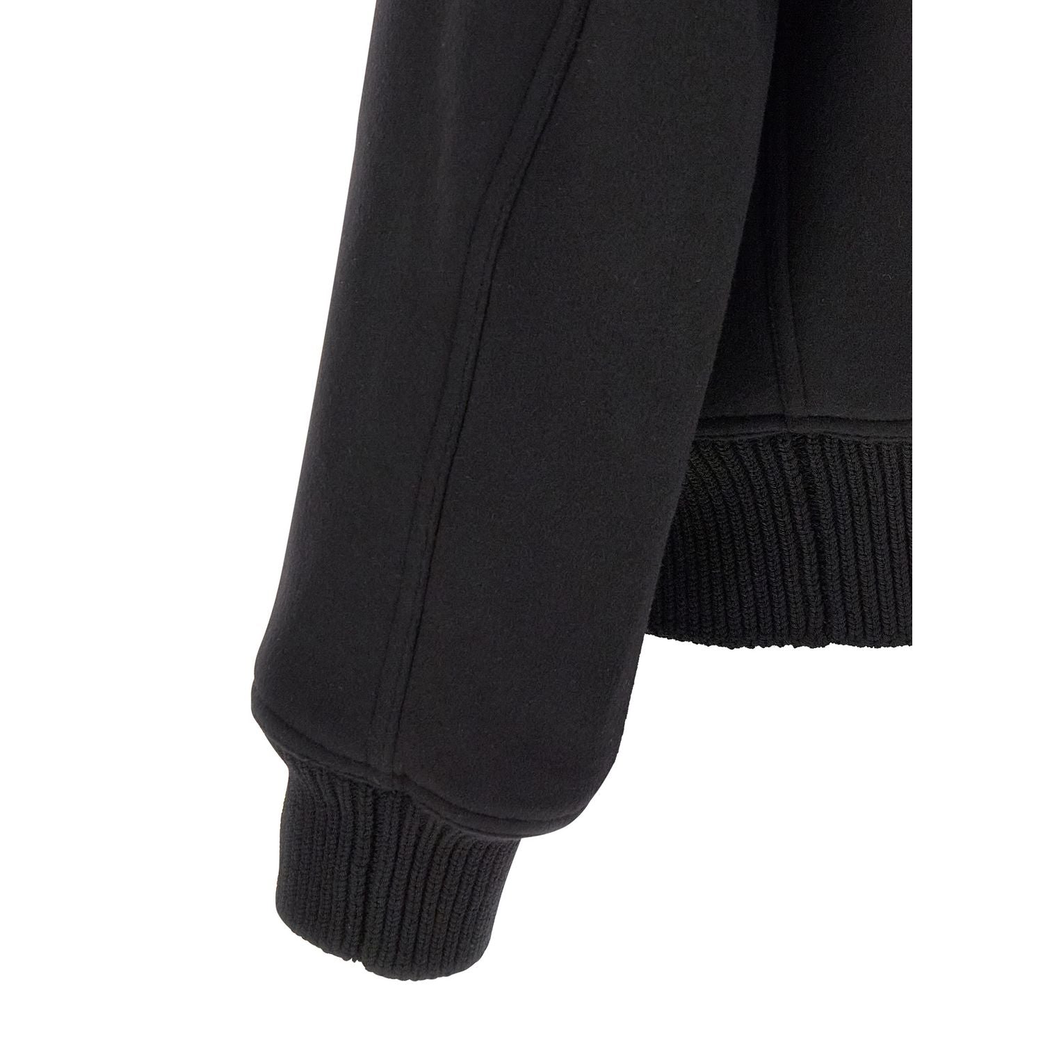 Rick Owens Black Virgin Wool Bomber