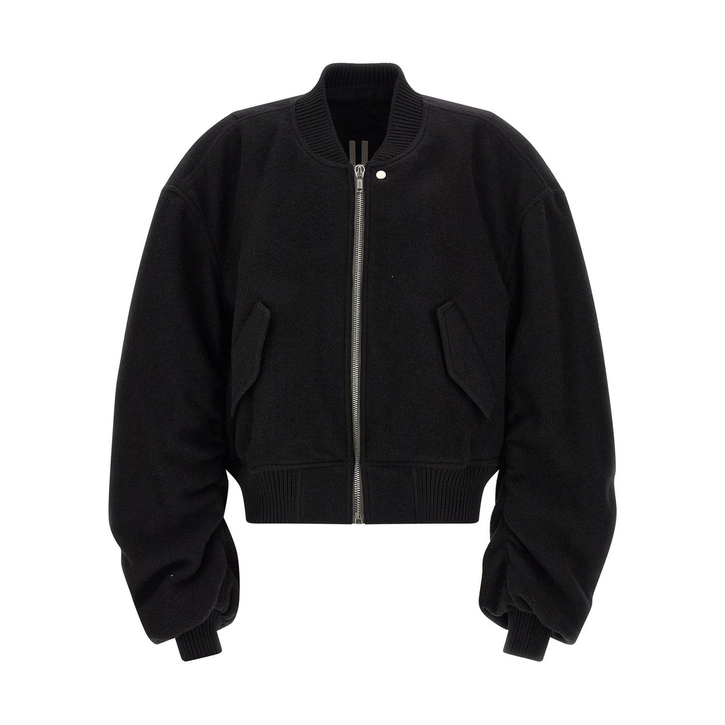 Rick Owens Black Virgin Wool Bomber