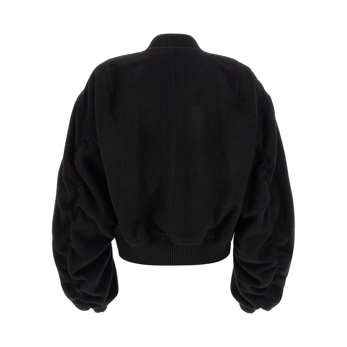 Rick Owens Black Virgin Wool Bomber