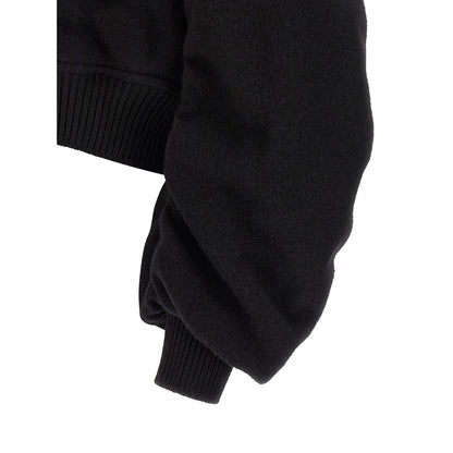 Rick Owens Black Virgin Wool Bomber