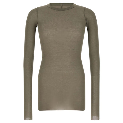 Rick Owens Gray Viscose T-Shirt