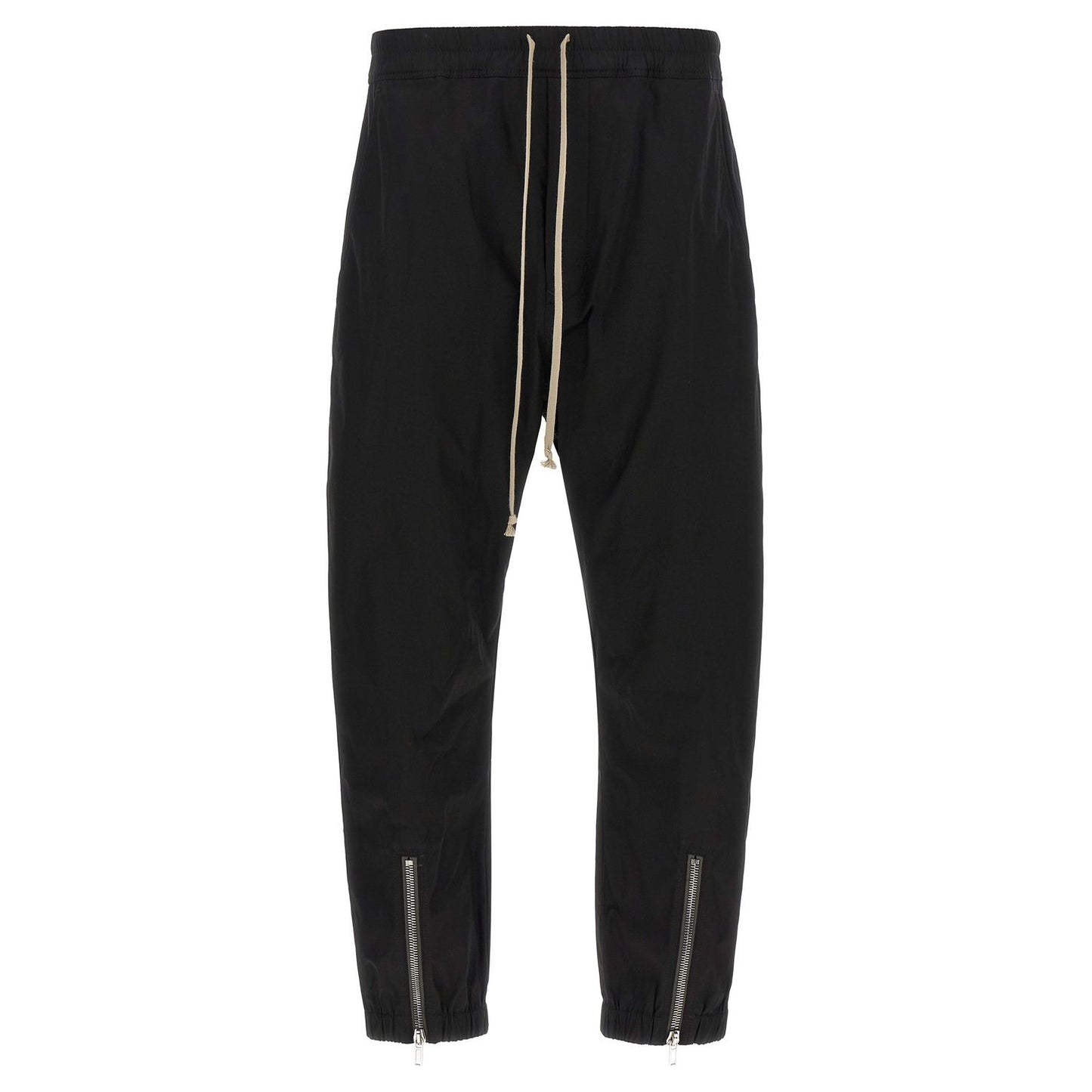 Rick Owens Black Cotton Joggers (Workout Pants)