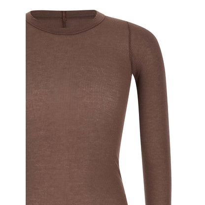 Rick Owens Purple Viscose T-Shirt