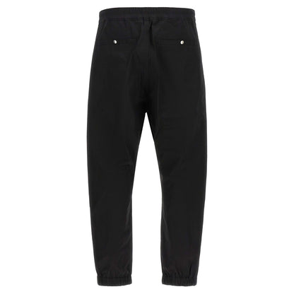 Rick Owens Black Cotton Joggers (Workout Pants)