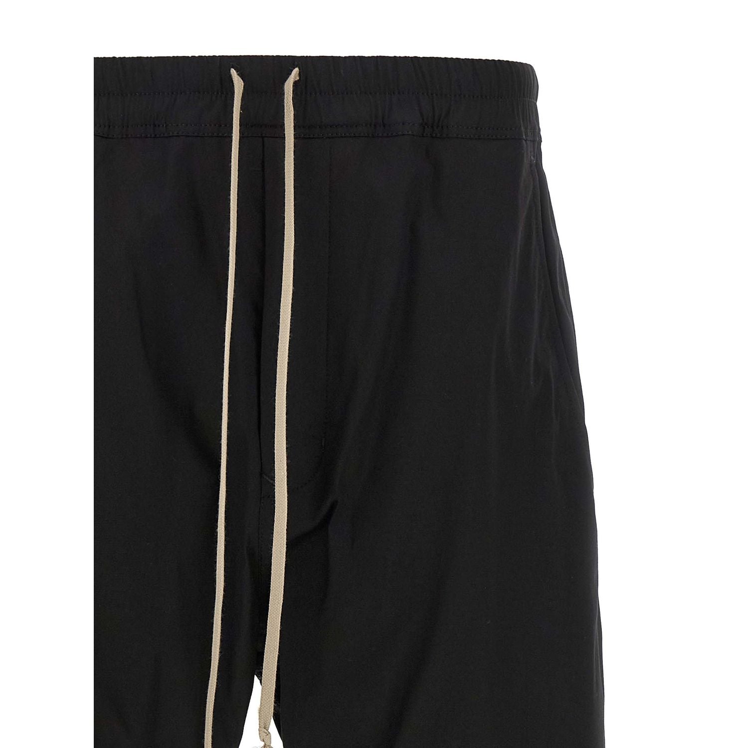Rick Owens Black Cotton Joggers (Workout Pants)