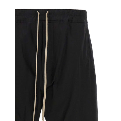 Rick Owens Black Cotton Joggers (Workout Pants)