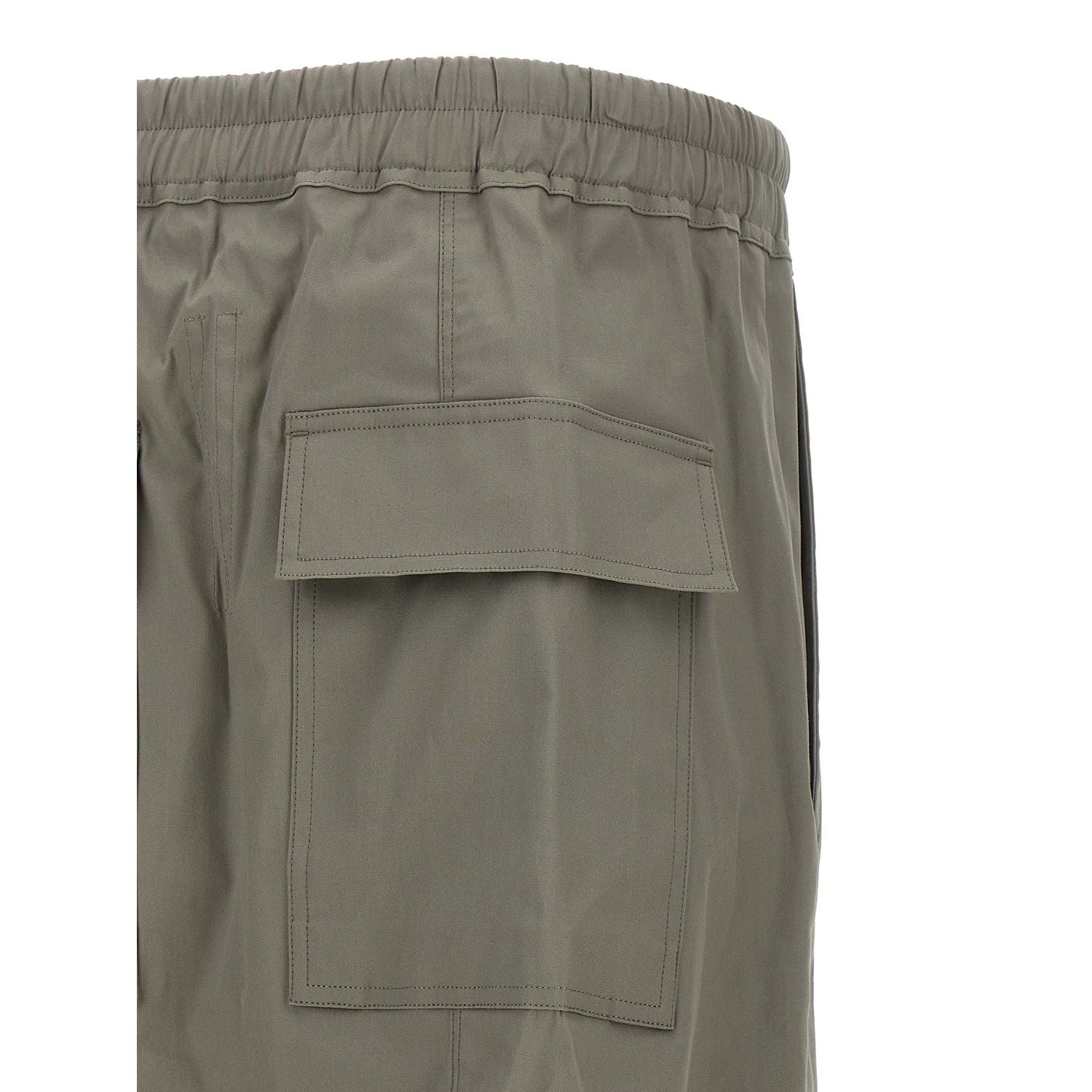 Rick Owens Gray Cotton Cropped Pants