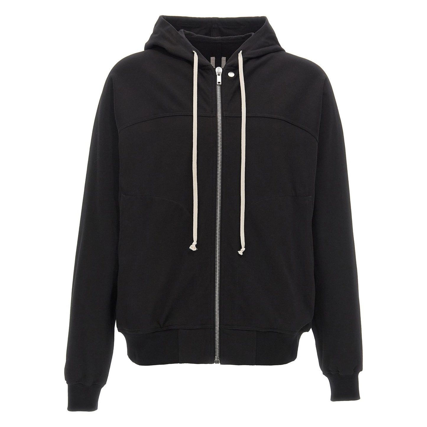 Rick Owens Black Cotton Hoodie
