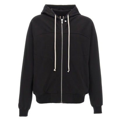 Rick Owens Black Cotton Hoodie