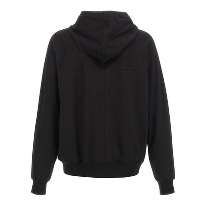 Rick Owens Black Cotton Hoodie
