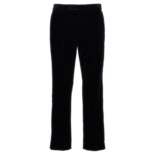 Gucci Blue Cotton Casual Pants