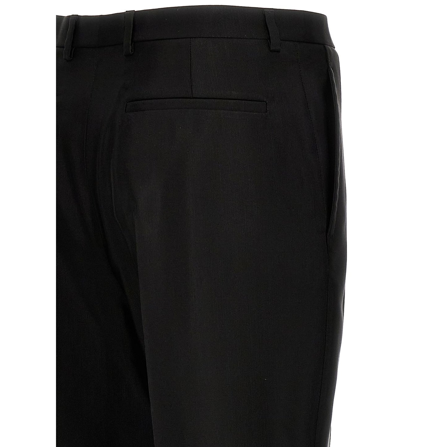 Saint Laurent Black Acetate Dress Pants