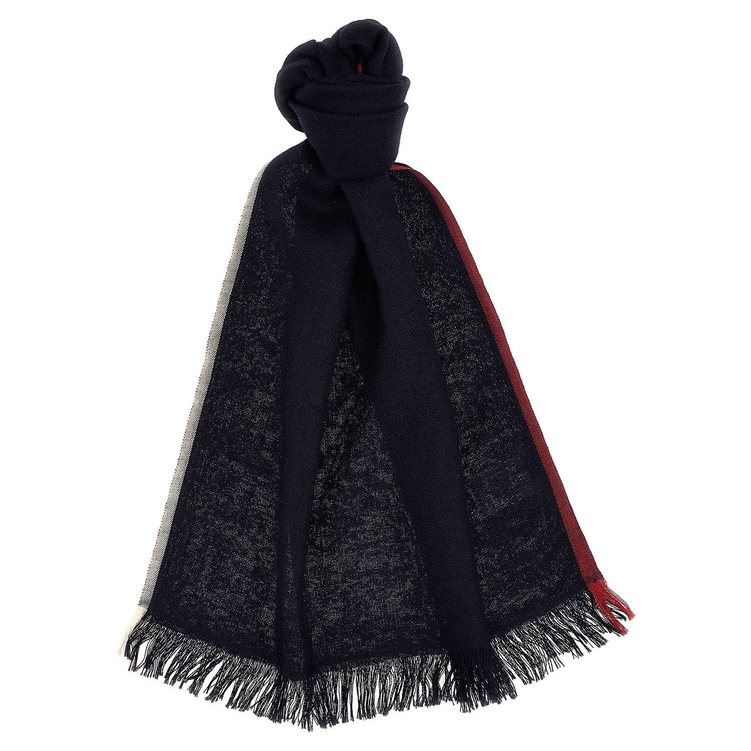 Brunello Cucinelli Blue Cashmere Scarf