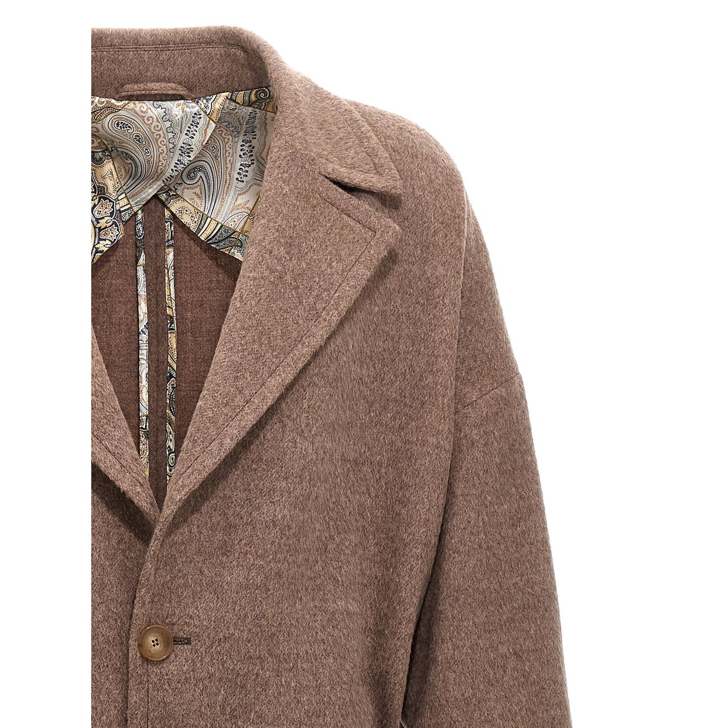 Etro Beige Wool Coat