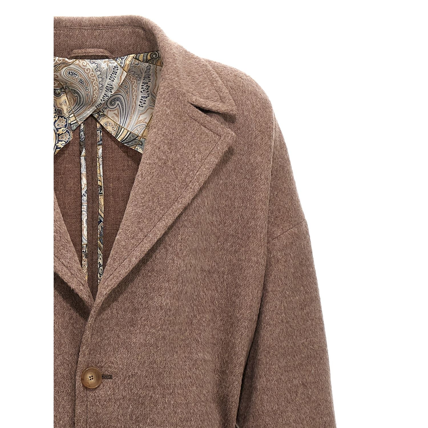 Etro Beige Wool Coat