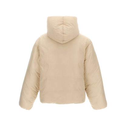 Jacquemus White Polyamide Full-Length Jacket