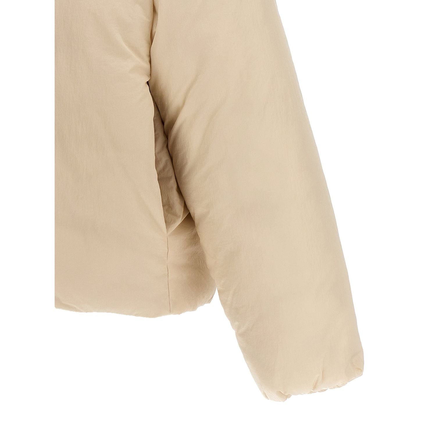 Jacquemus White Polyamide Full-Length Jacket