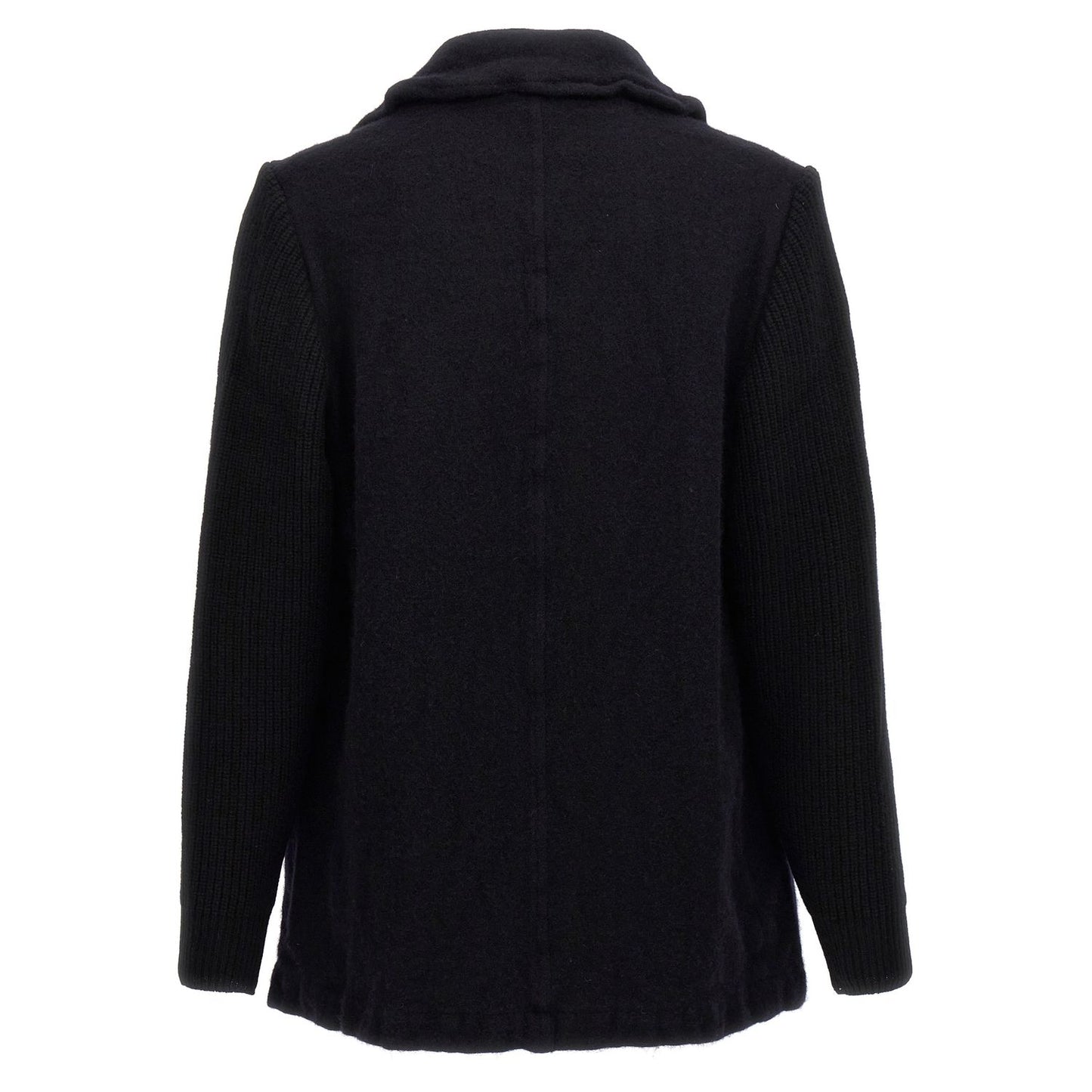 Comme Des Garçons Blue Wool Coat
