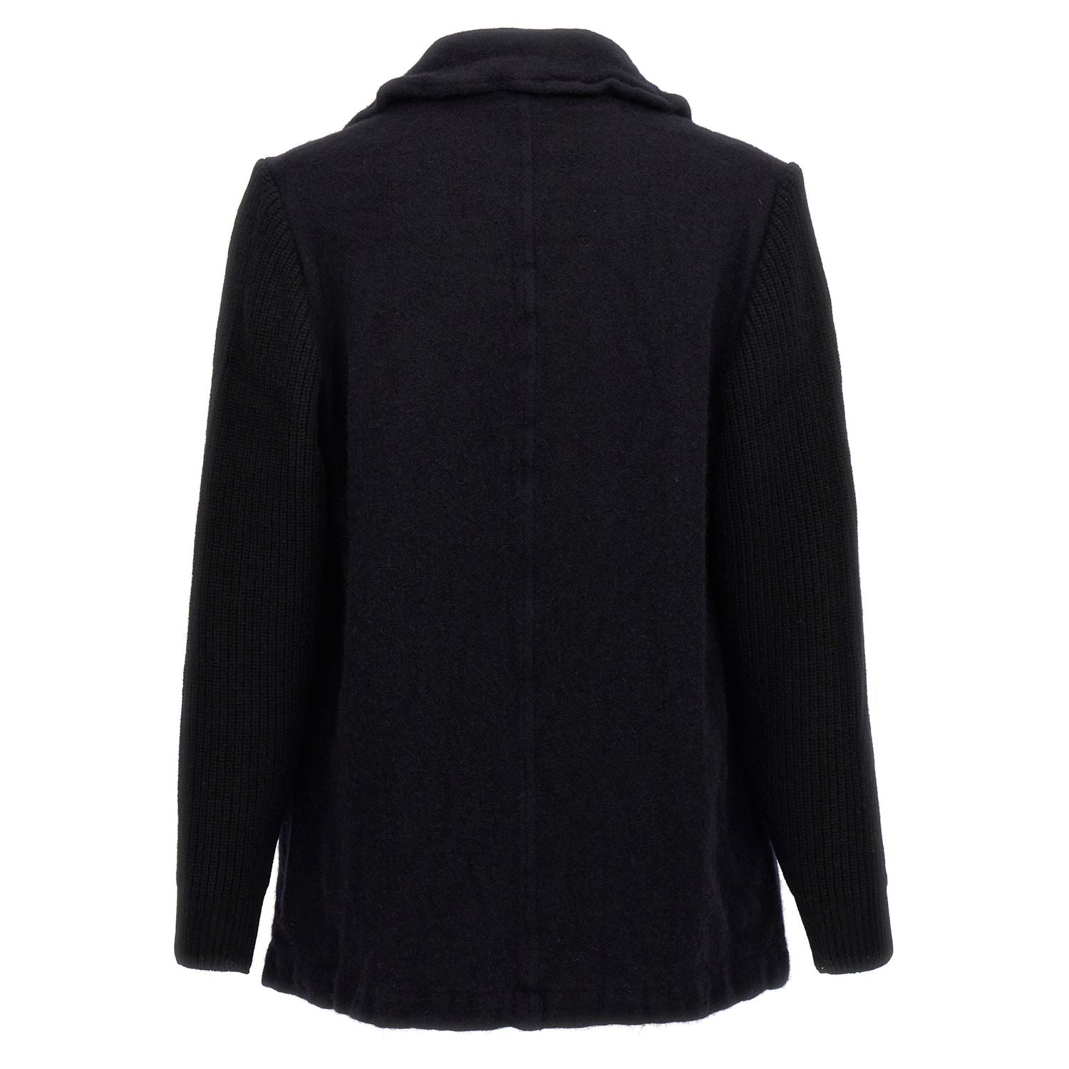 Comme Des Garçons Blue Wool Coat