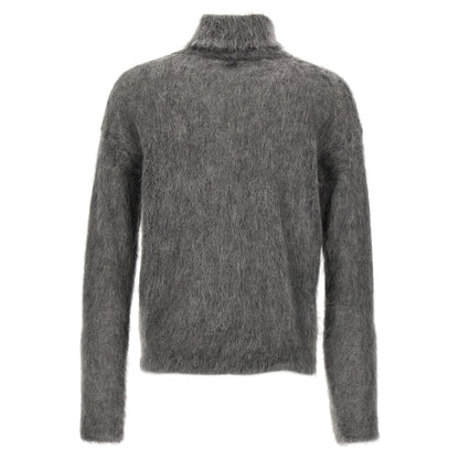 Saint Laurent Gray Wool Cardigan