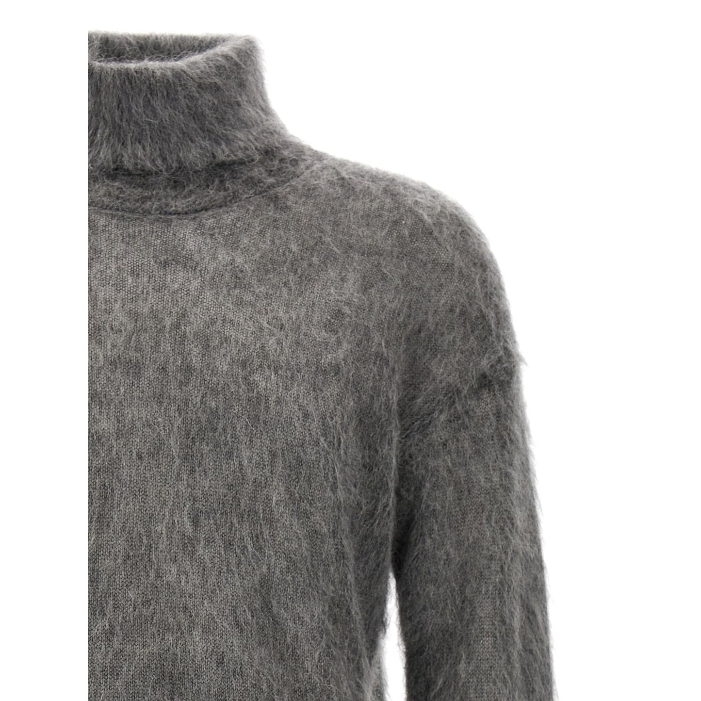 Saint Laurent Gray Wool Cardigan