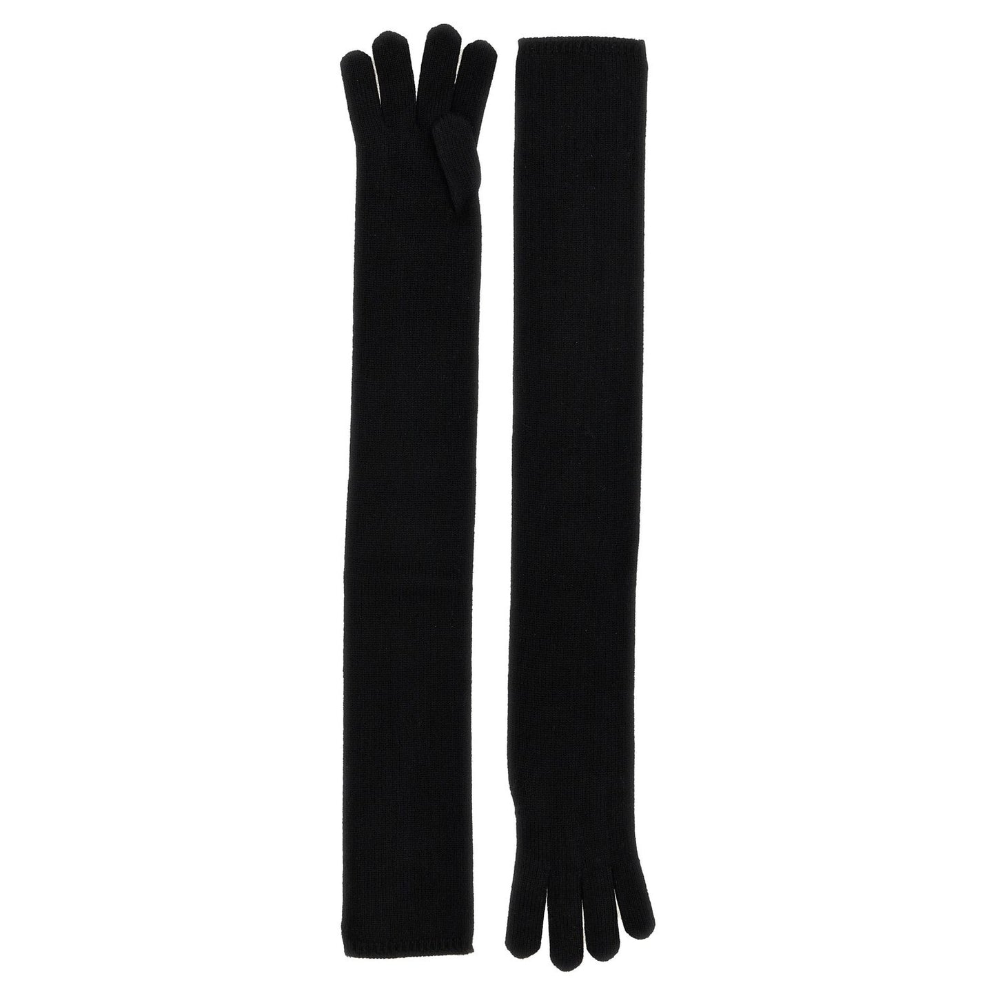 Max Mara Black Cashmere Gloves
